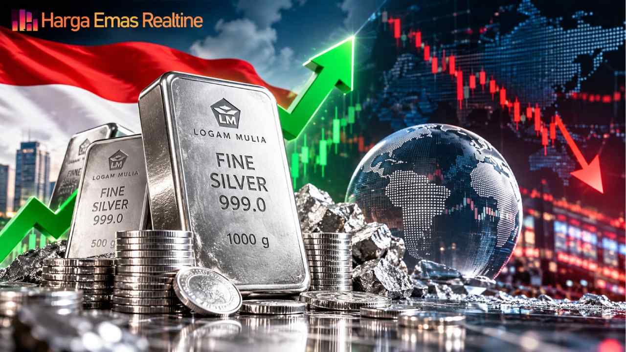Perak Antam Melawan Arus, Harga Naik Saat Global Melemah